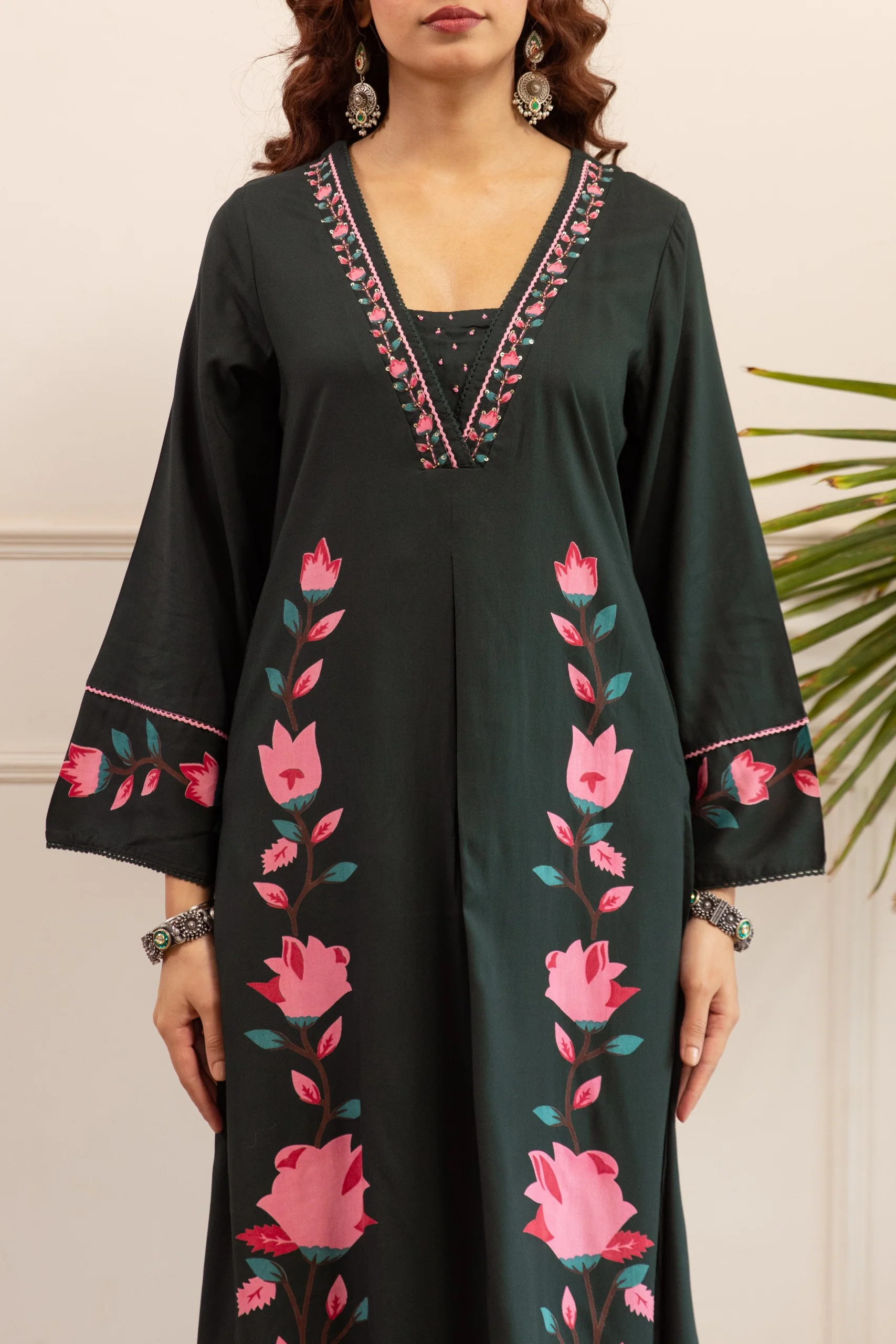 Sonpal Emerald printed kurta pant set - Image 4