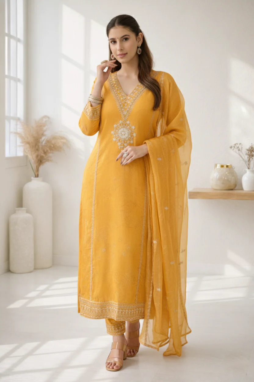 Palash sunshine full work suit set - Image 3