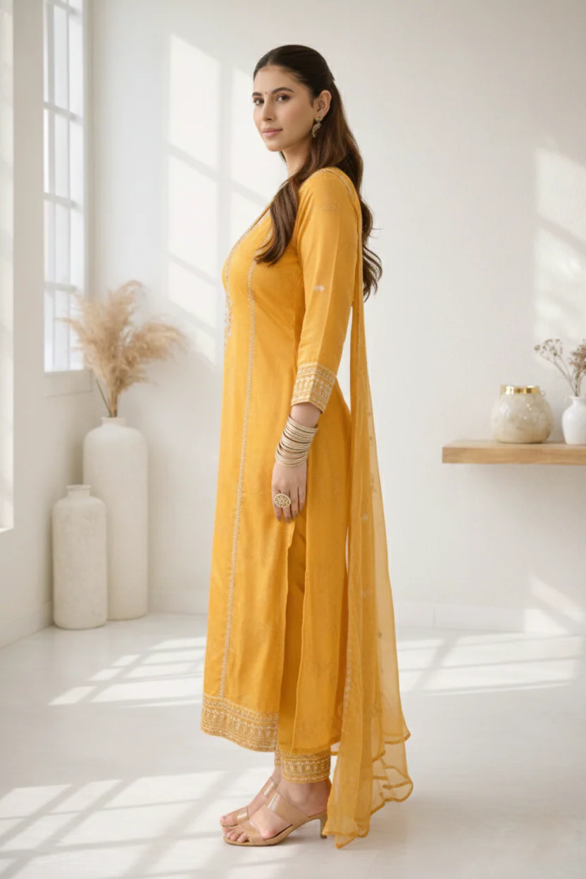 Palash sunshine full work suit set - Image 4