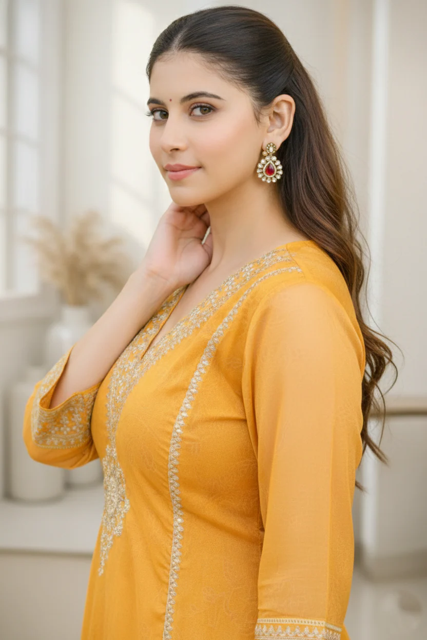 Palash sunshine full work suit set - Image 7
