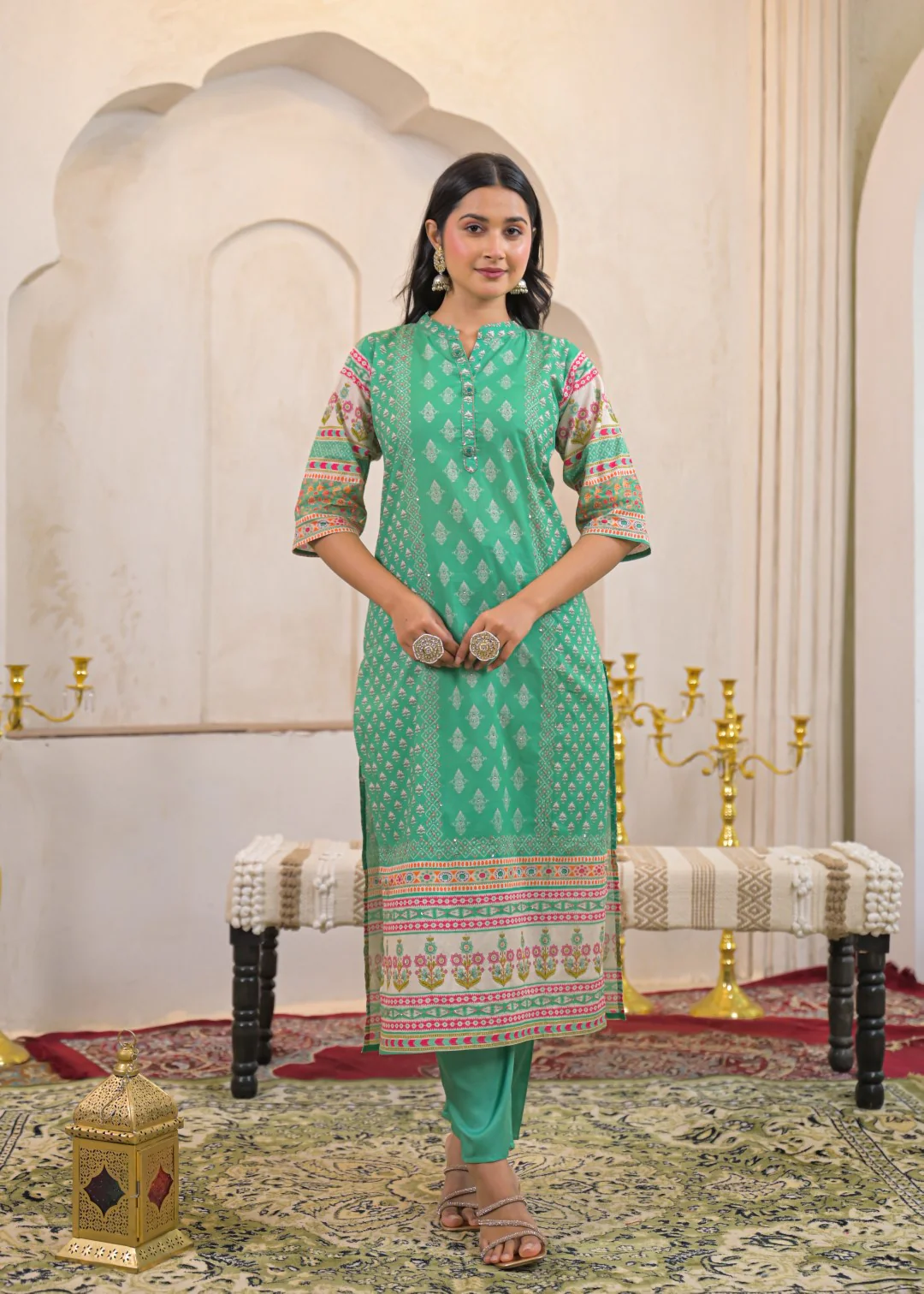 Shanti Sea Printed Cotton Suit Set - Image 5