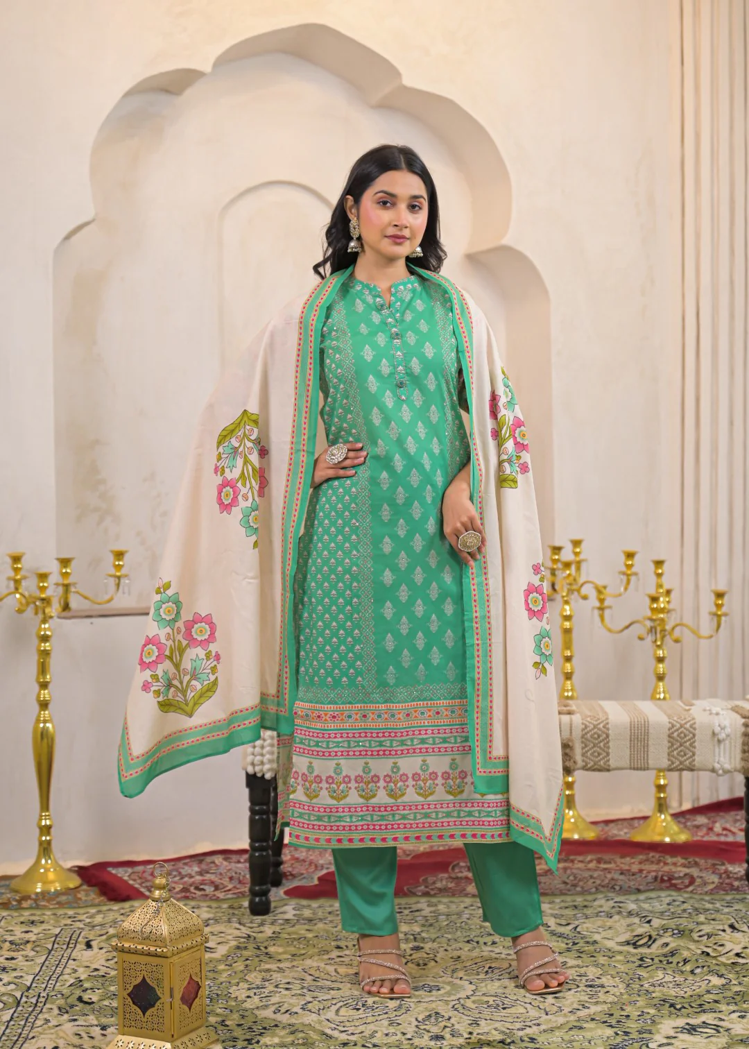Shanti Sea Printed Cotton Suit Set - Image 7