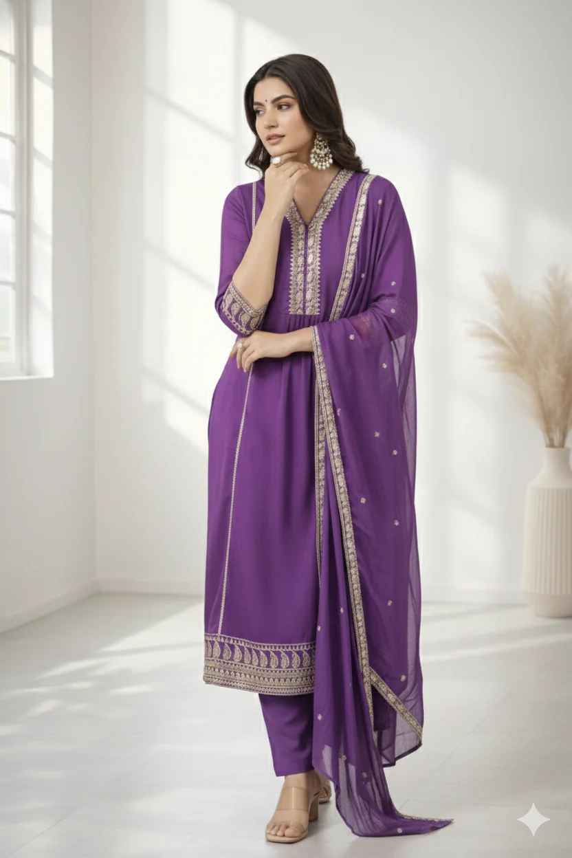 Palash Thistle full work suit set - Image 2