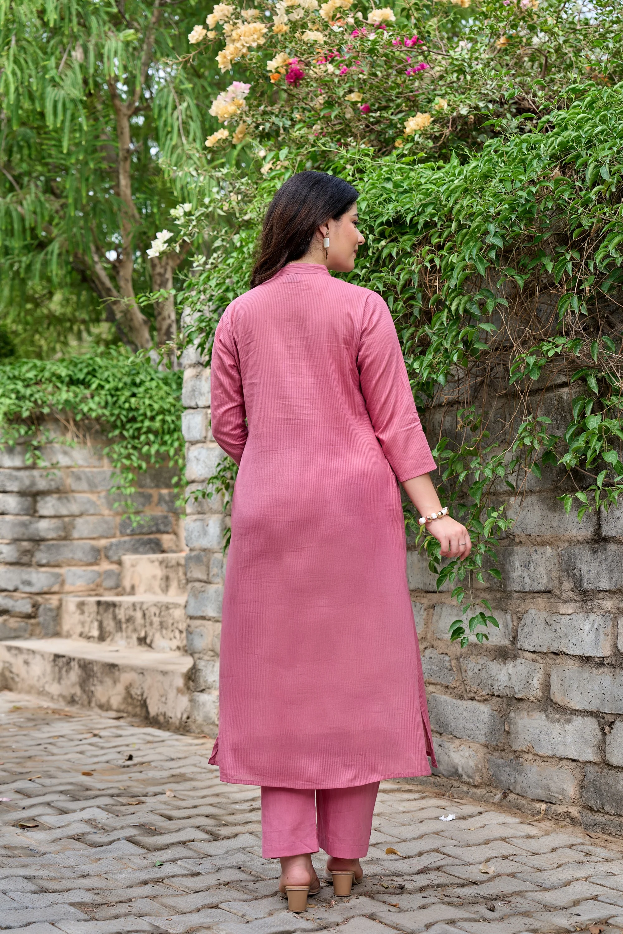 Tiara rouge cotton kurta pant set - Image 3