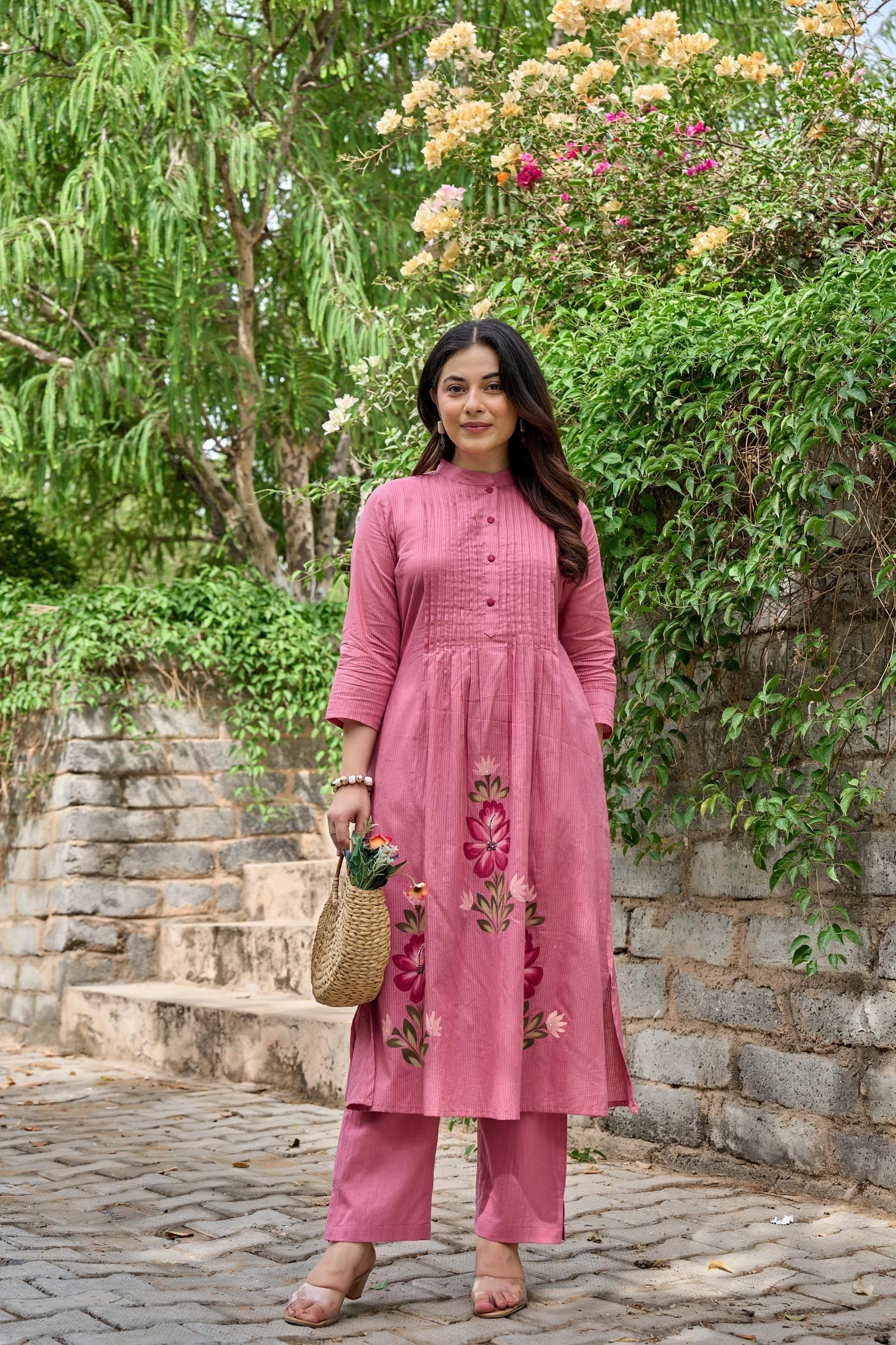 Tiara rouge cotton kurta pant set - Image 4