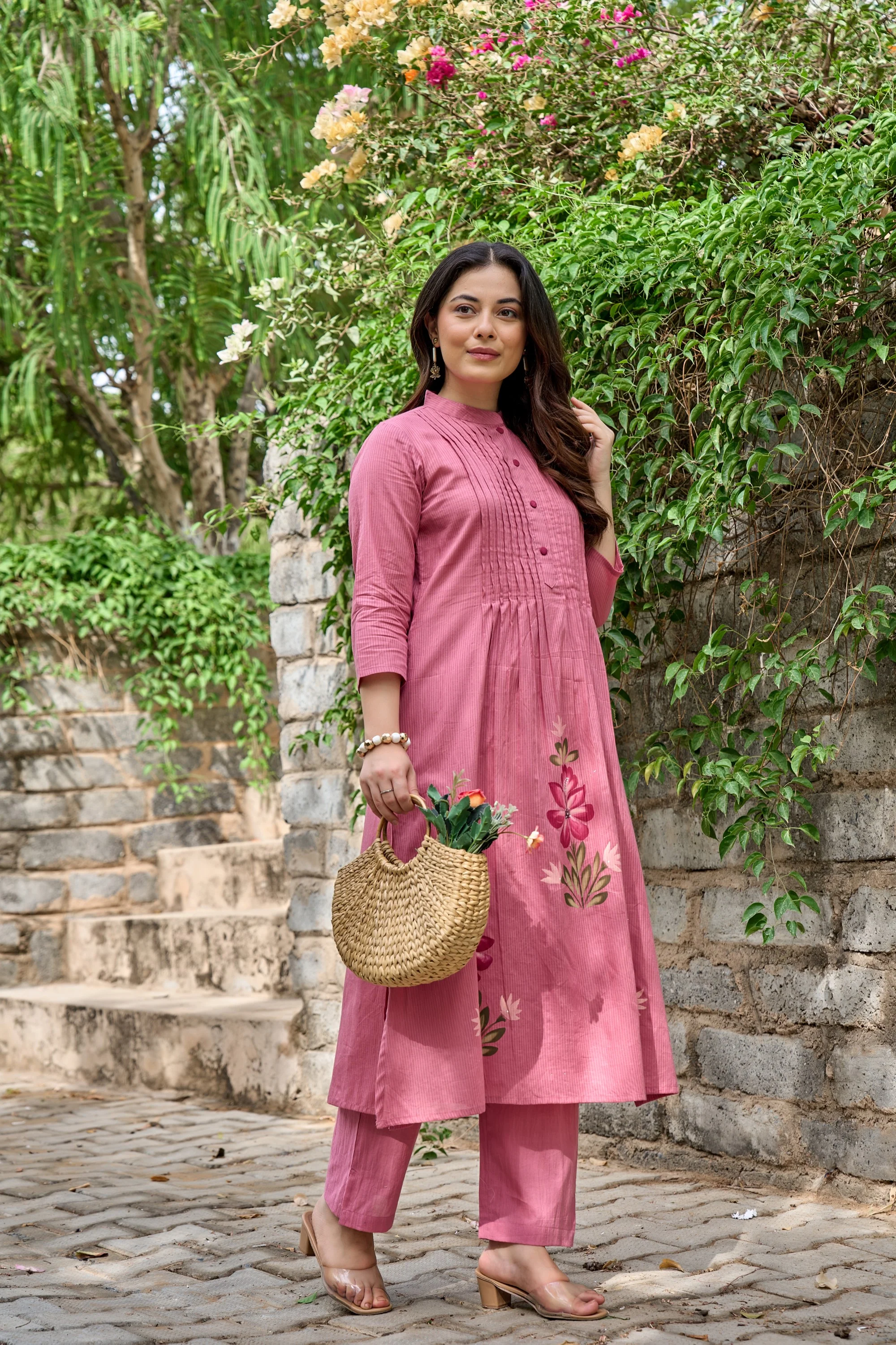 Tiara rouge cotton kurta pant set - Image 6