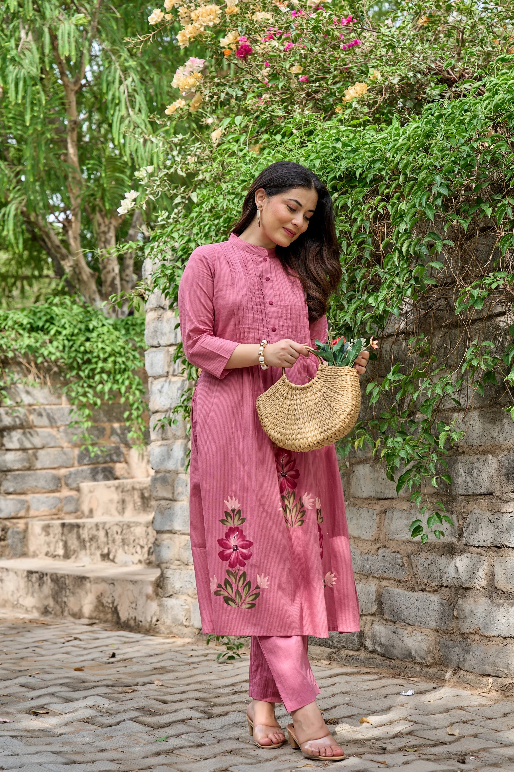 Tiara rouge cotton kurta pant set - Image 7