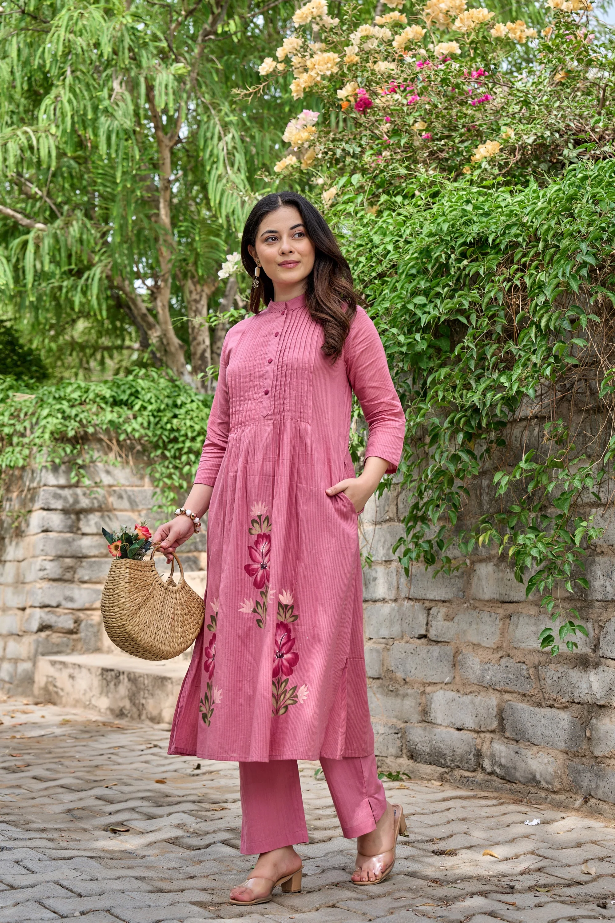 Tiara rouge cotton kurta pant set - Image 8