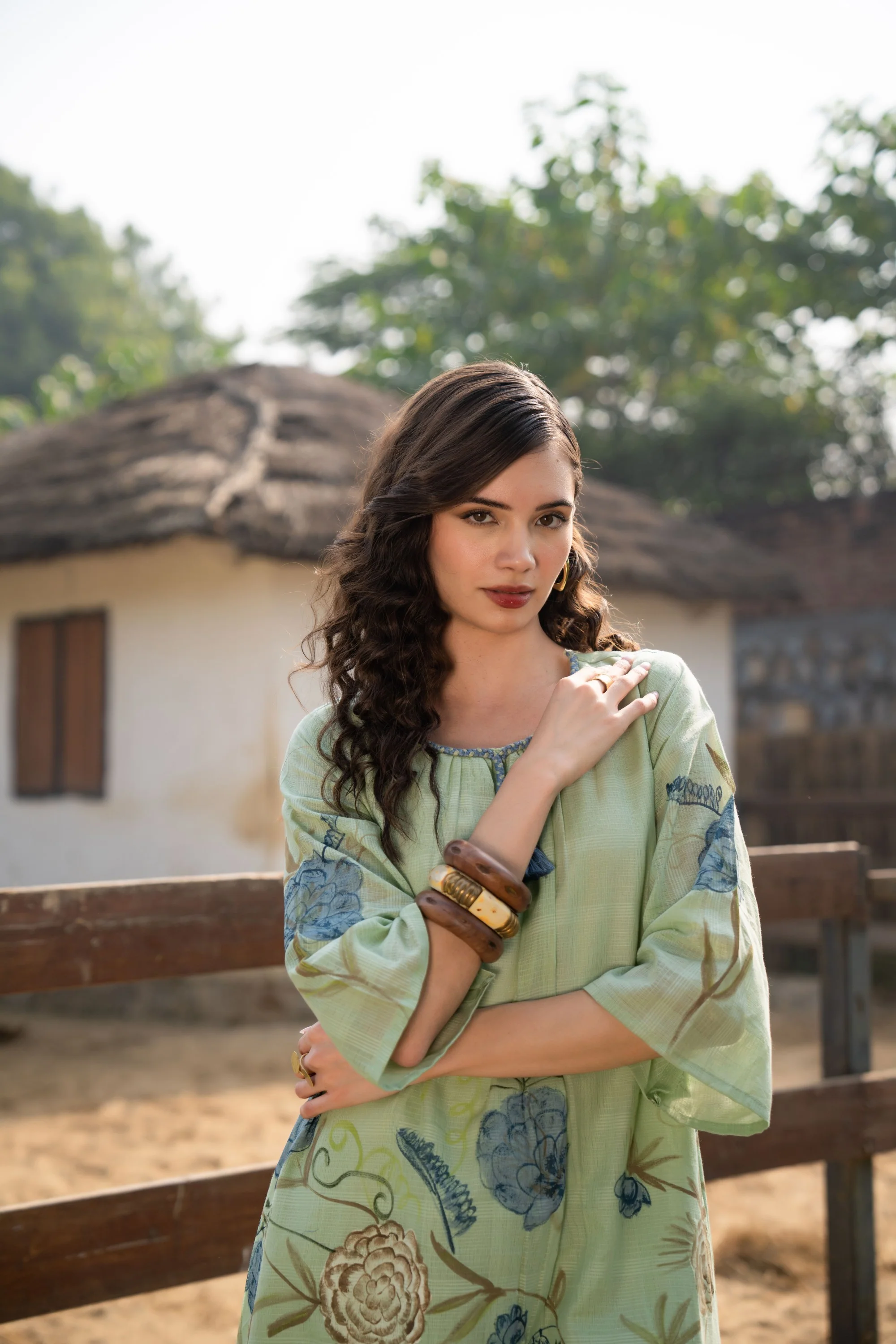 Tiara fern cotton kurta pant set - Image 11