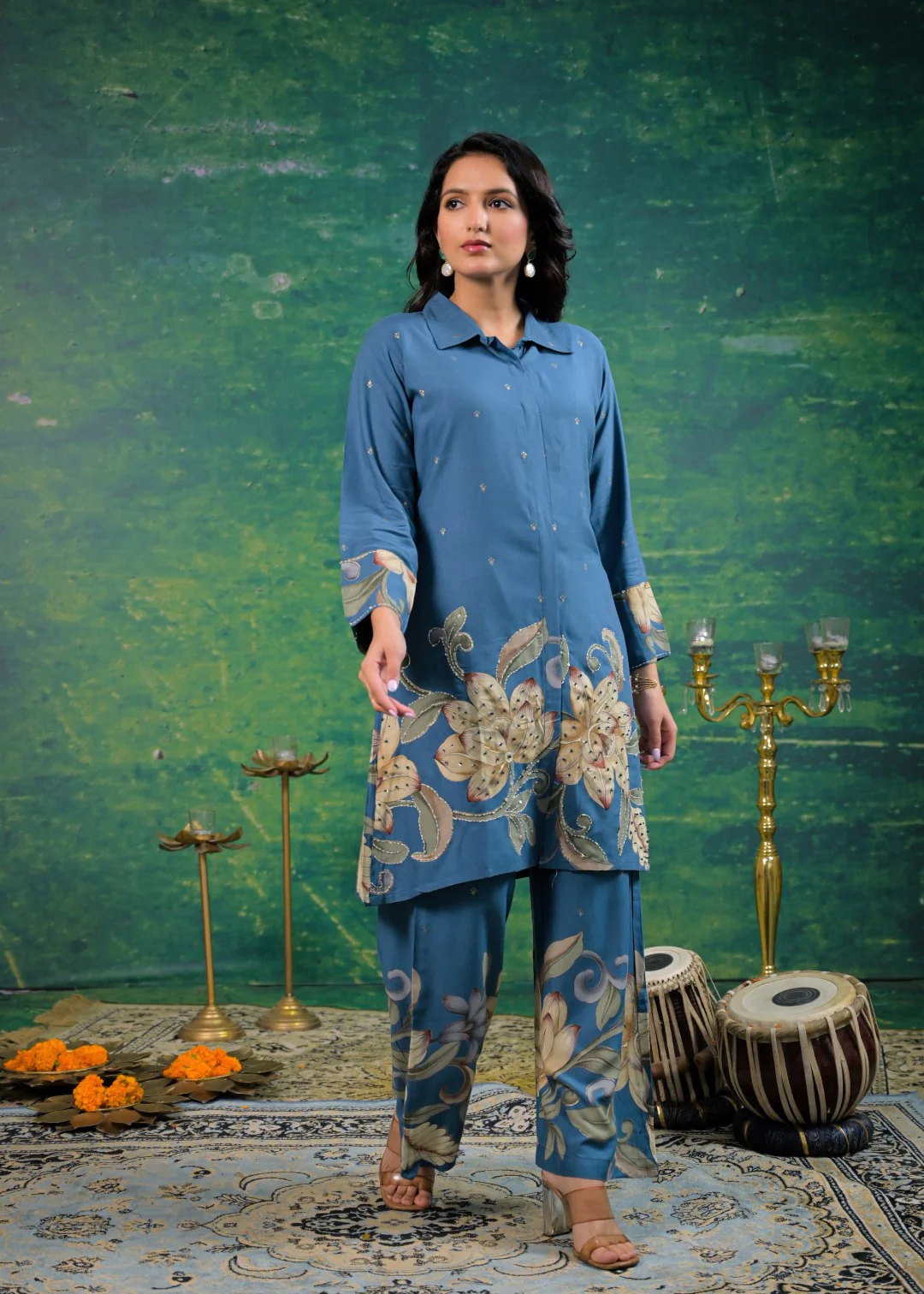 Shanti Horizon Printed Cotton Co-ord Set - Image 4