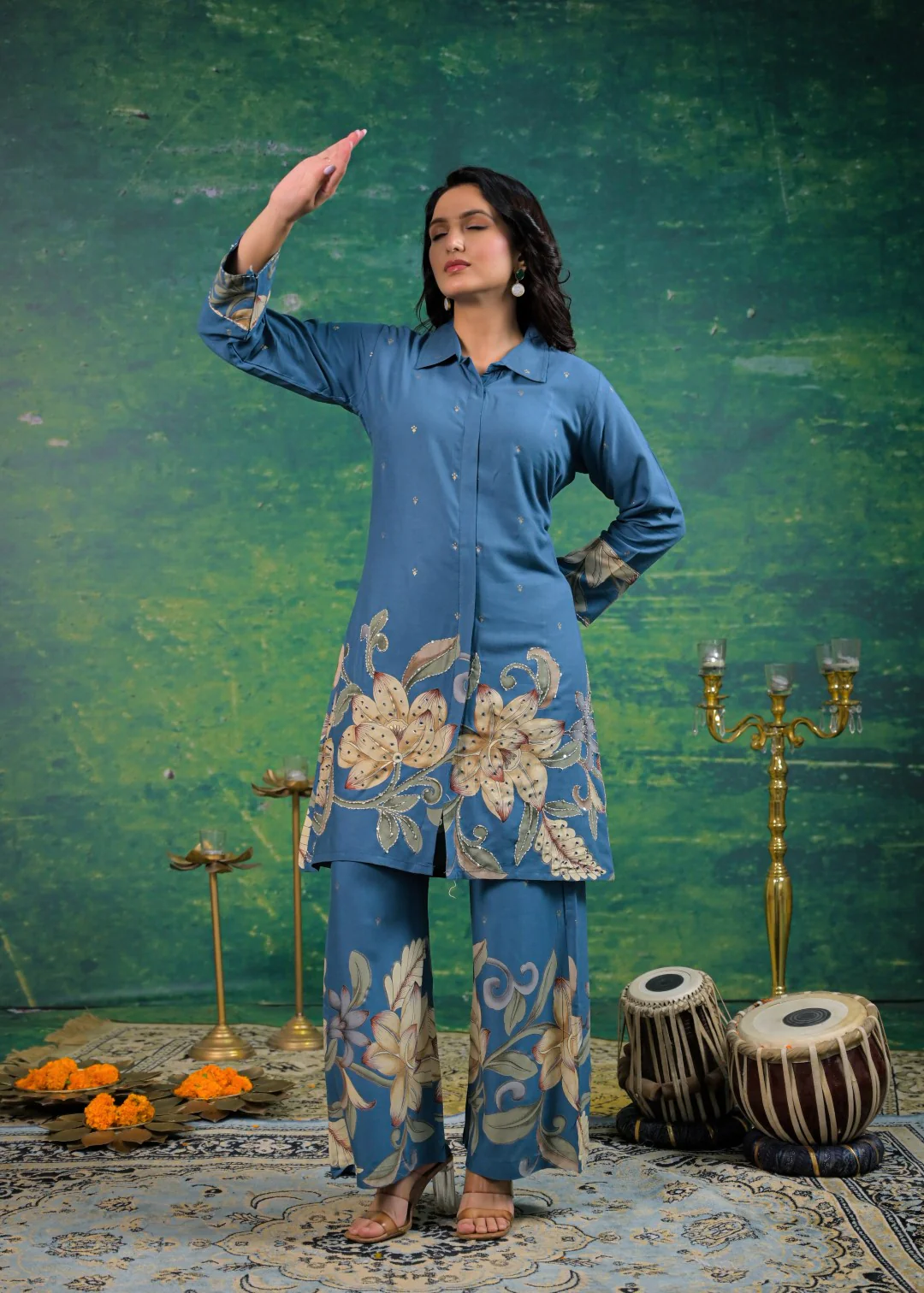 Shanti Horizon Printed Cotton Co-ord Set - Image 5