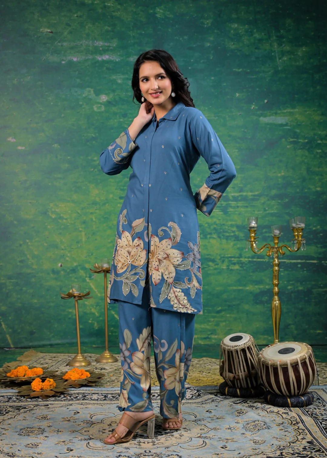 Shanti Horizon Printed Cotton Co-ord Set - Image 6