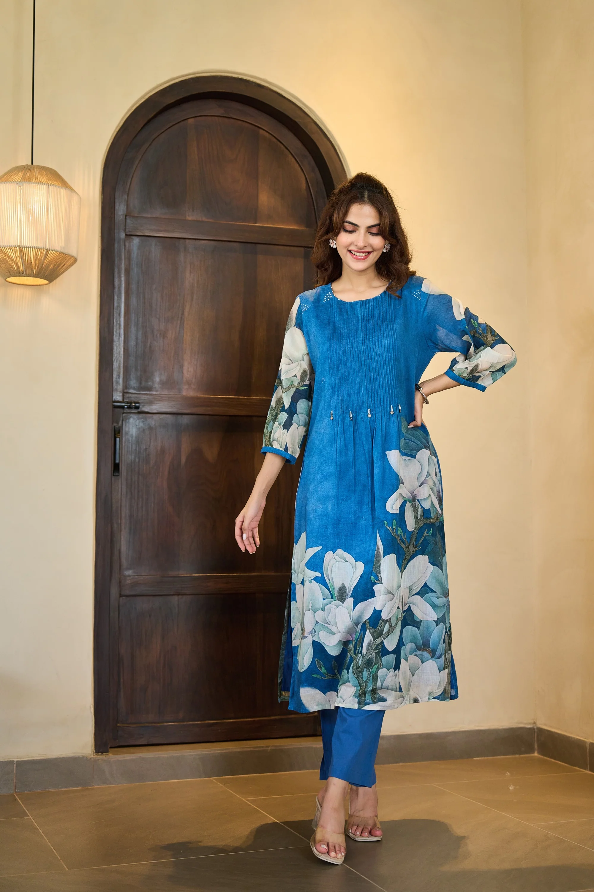 Tiara Hibis kurta pant set - Image 8