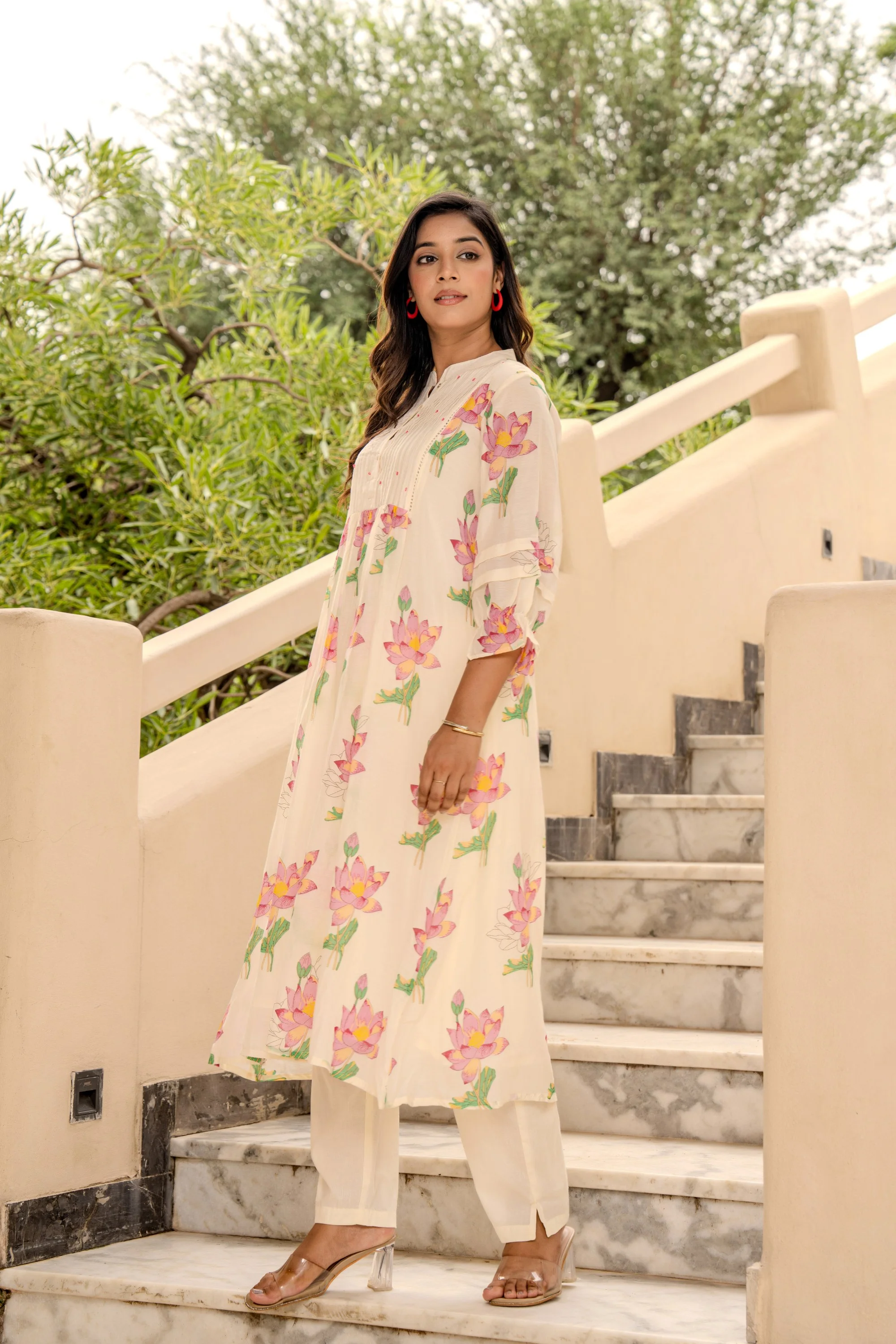 Kabool Lotus kurta pant set - Image 6