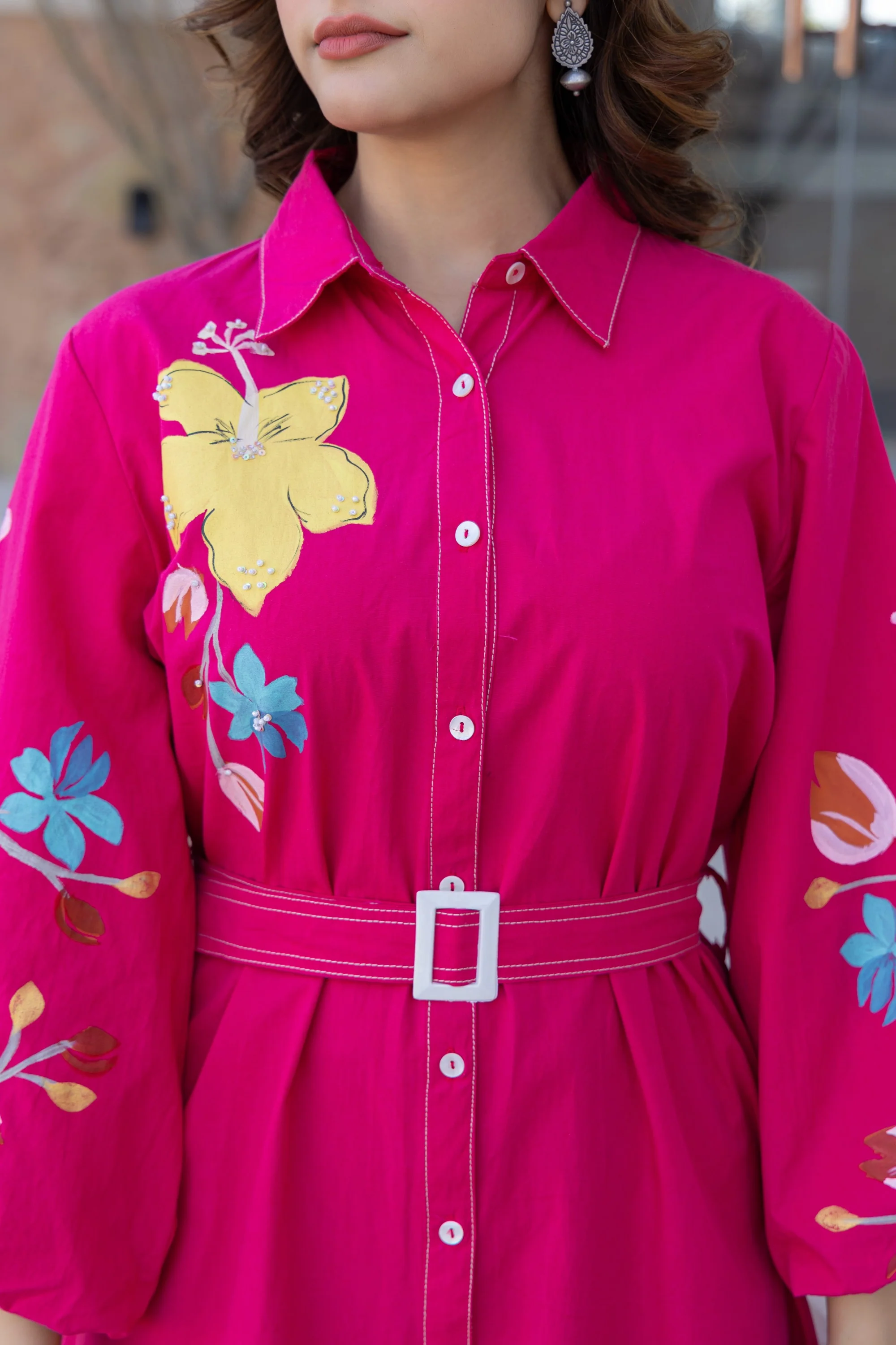 Tiara blossom embroidery cotton dress - Image 12