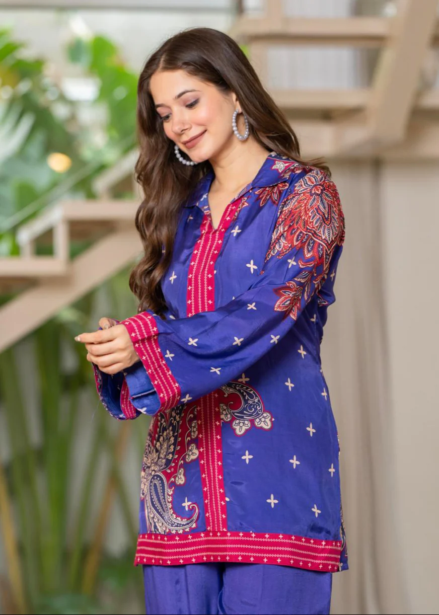 Jayti midnight printed Co-ord set - Image 2