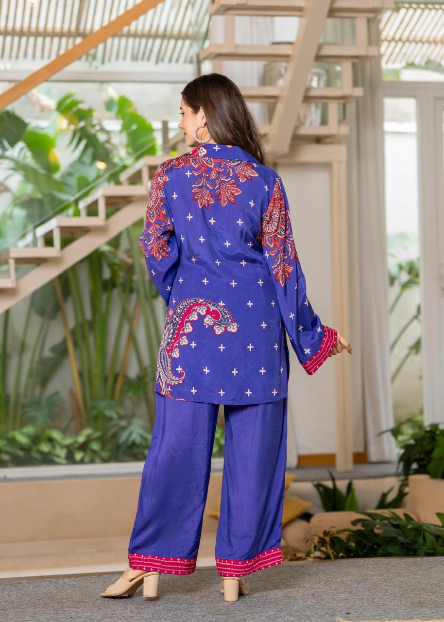 Jayti midnight printed Co-ord set - Image 3