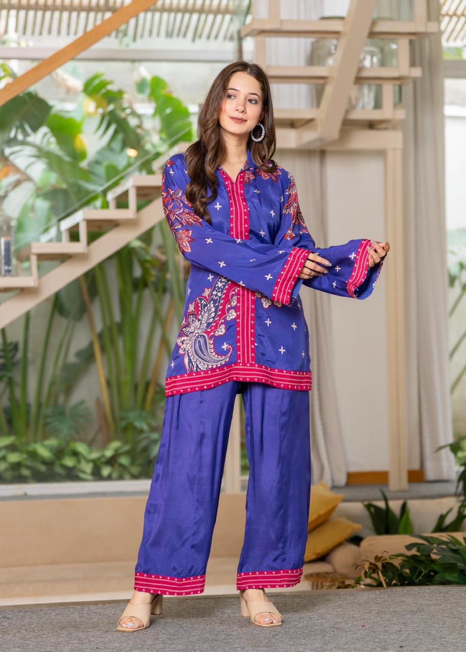 Jayti midnight printed Co-ord set - Image 4