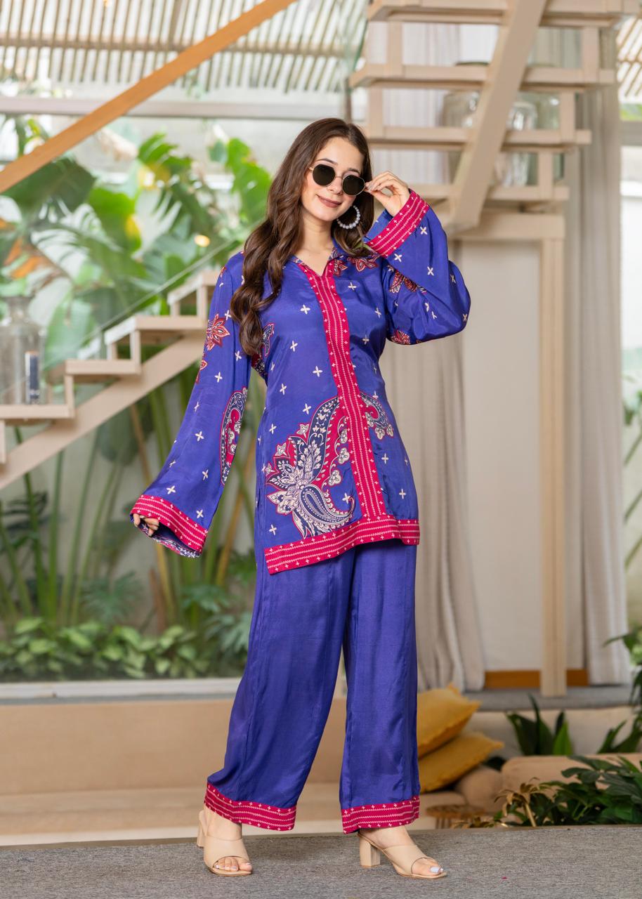 Jayti midnight printed Co-ord set - Image 7