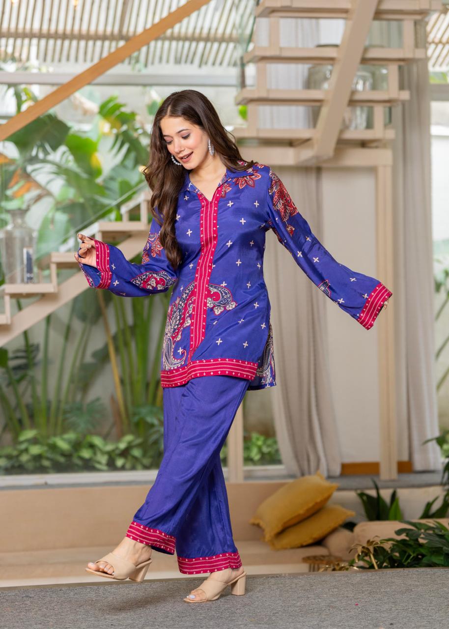 Jayti midnight printed Co-ord set - Image 8