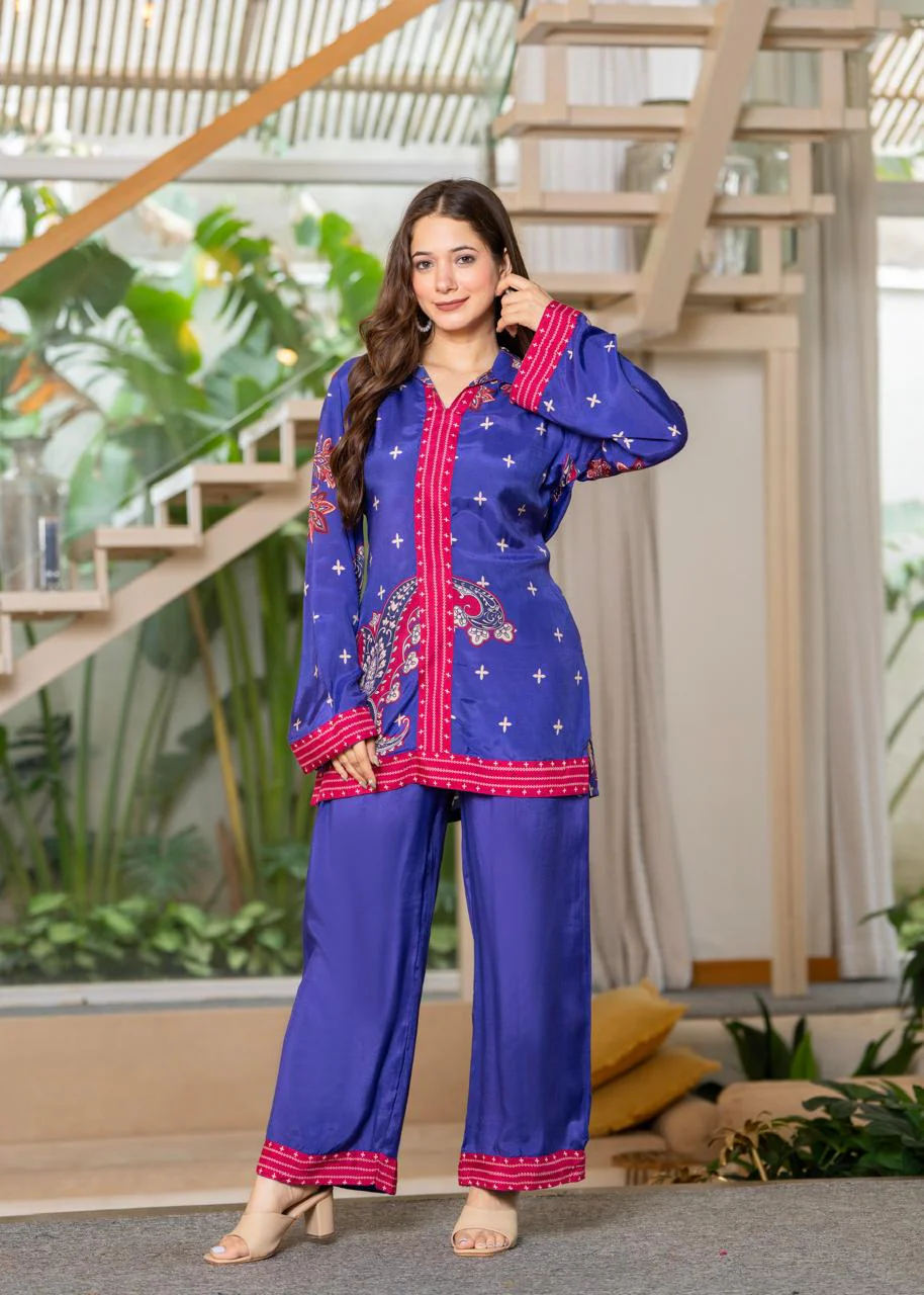 Jayti midnight printed Co-ord set - Image 9