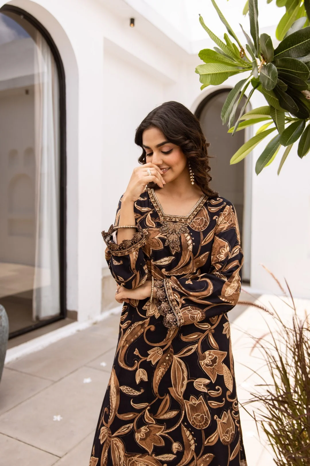 Toran sable printed kurta pant set - Image 6