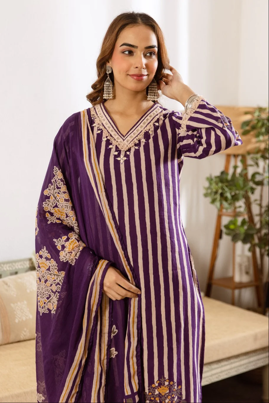 Kamli Iris Cotton Suit Set - Image 2