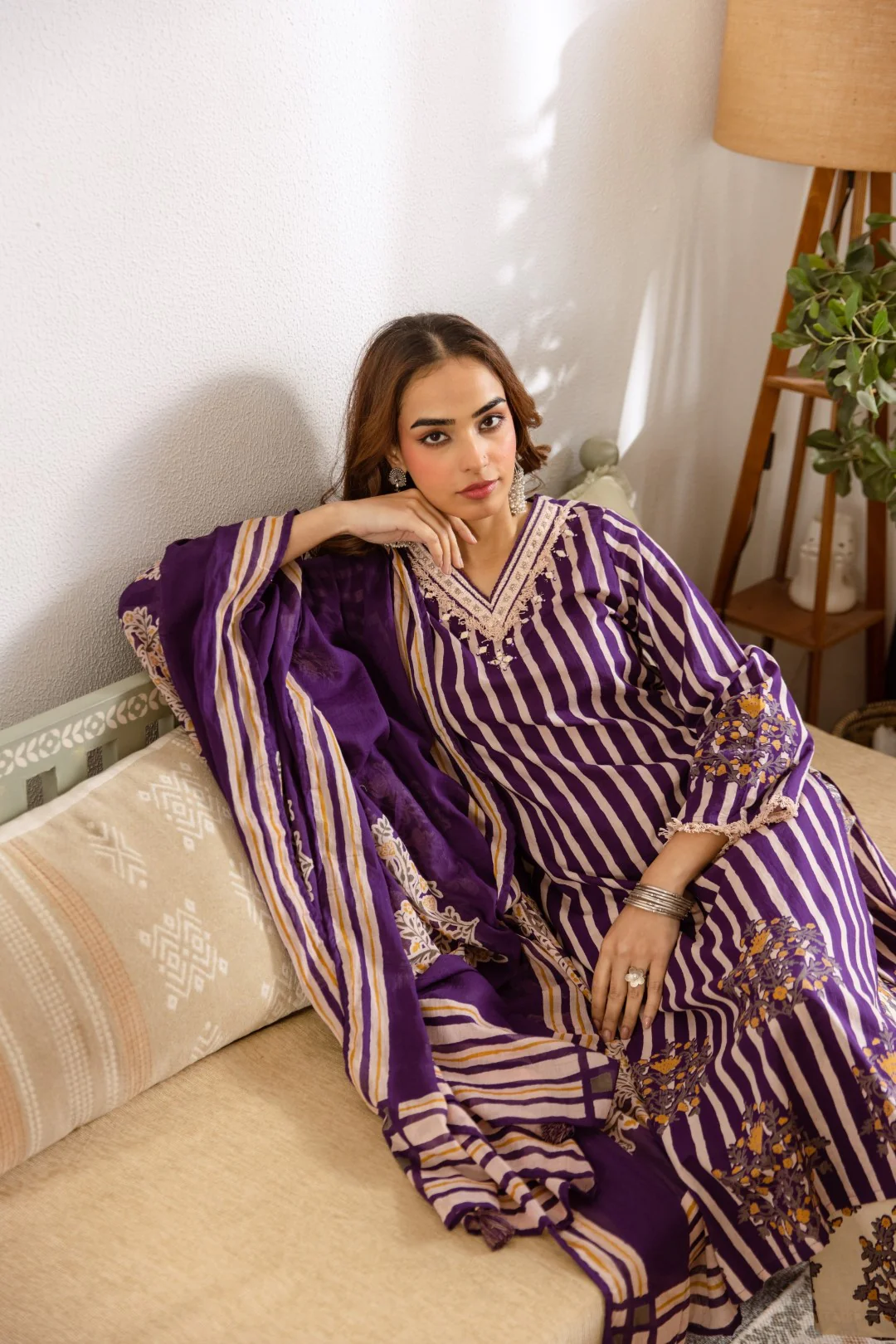 Kamli Iris Cotton Suit Set - Image 5