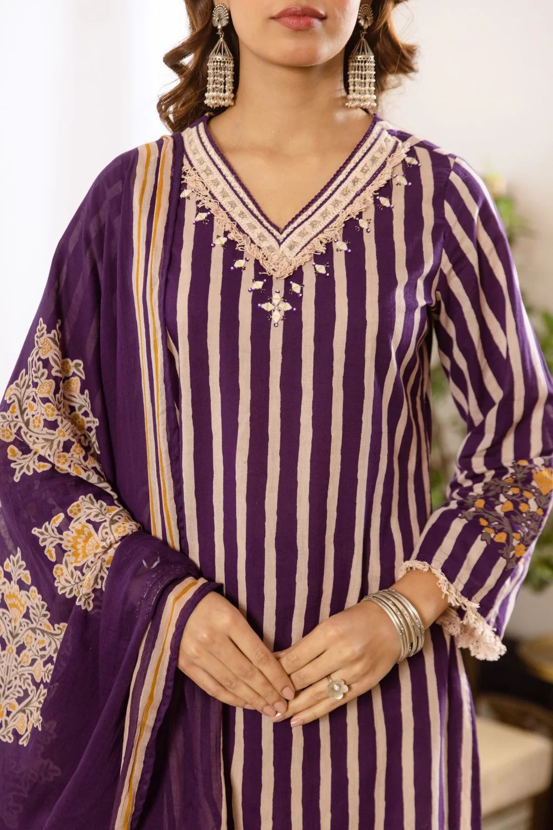Kamli Iris Cotton Suit Set - Image 6