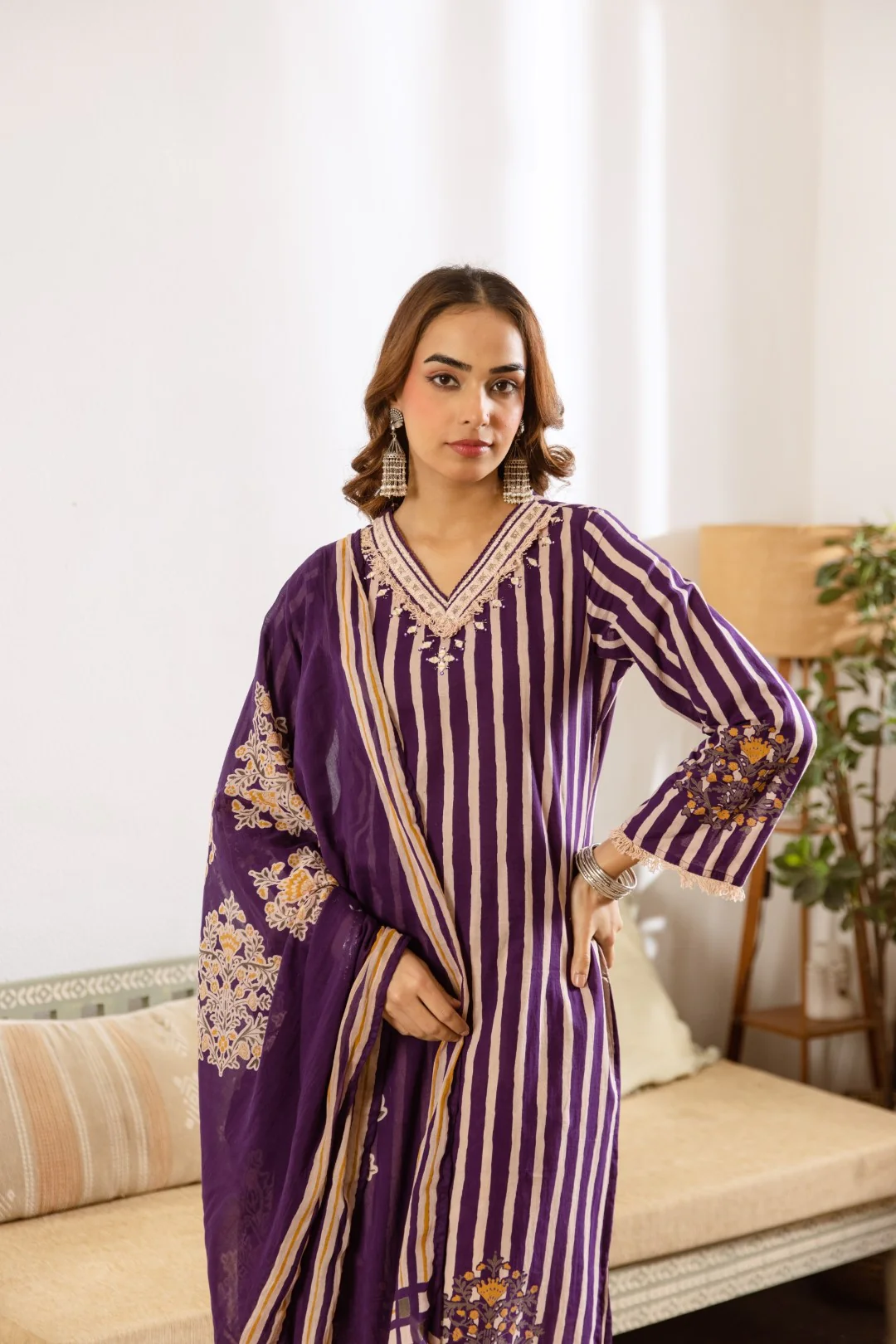 Kamli Iris Cotton Suit Set - Image 7
