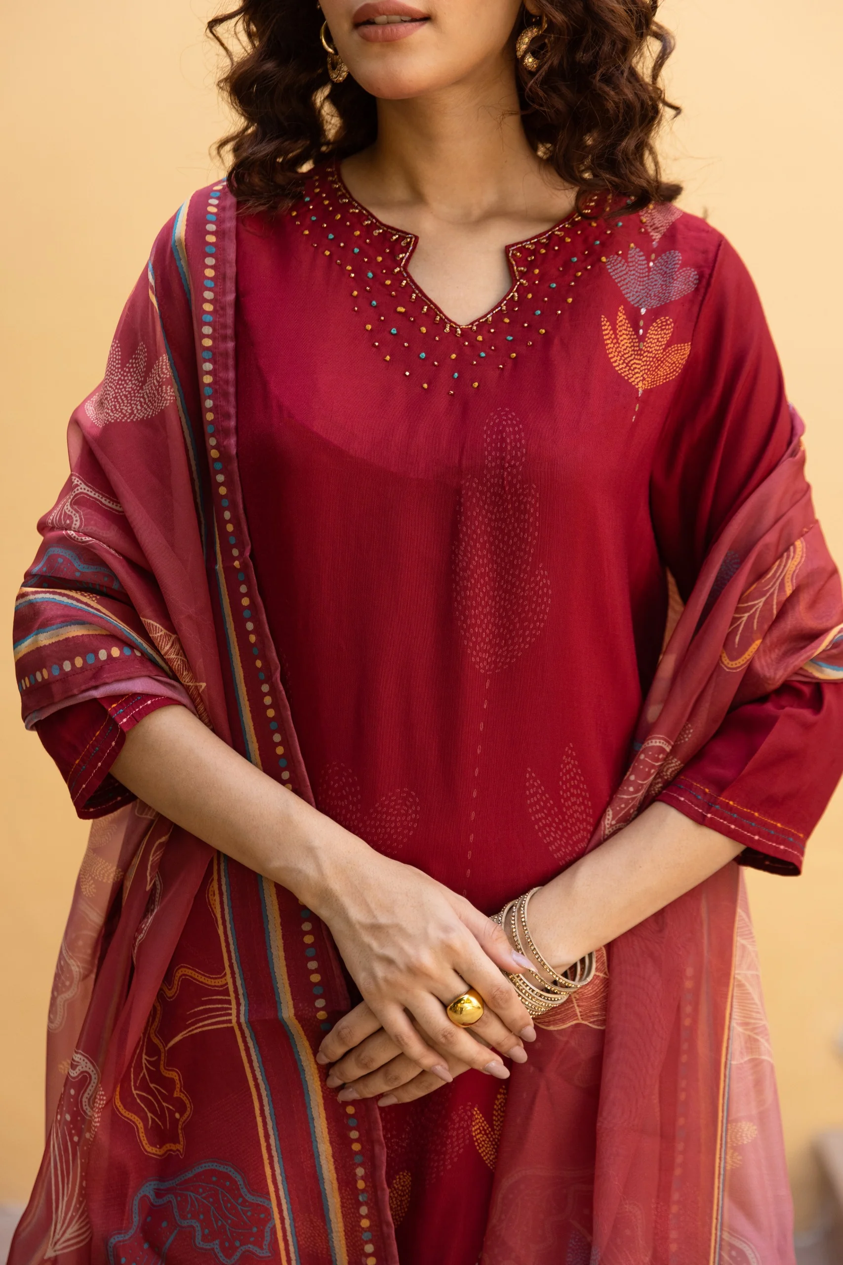 Saisha brink premium digital print suit set - Image 3