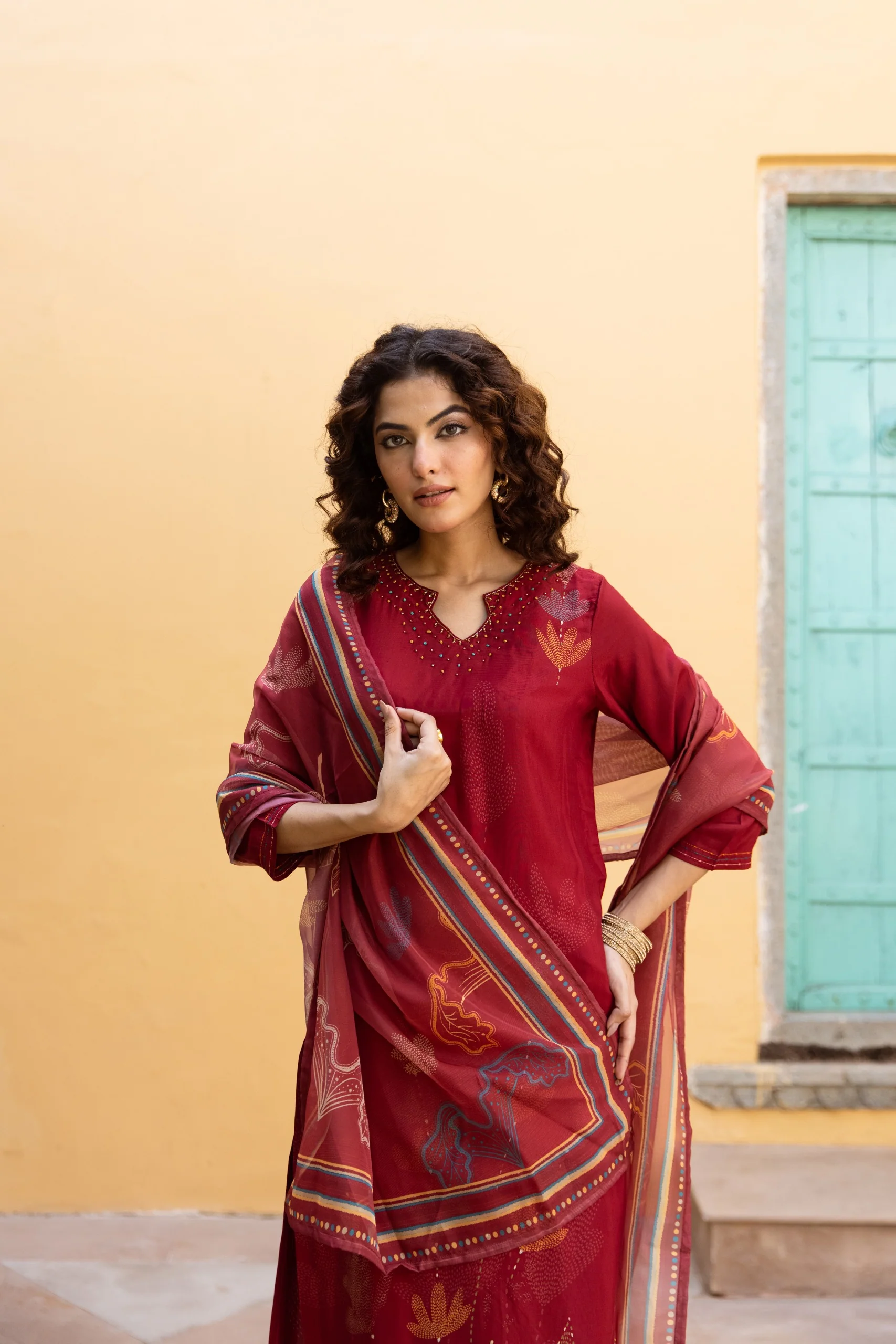 Saisha brink premium digital print suit set - Image 5