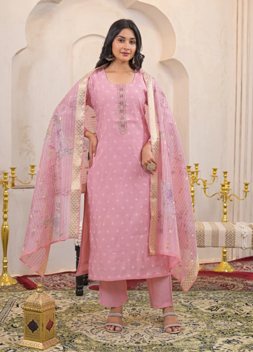 Shanti Blush Work Suit Set - Image 3
