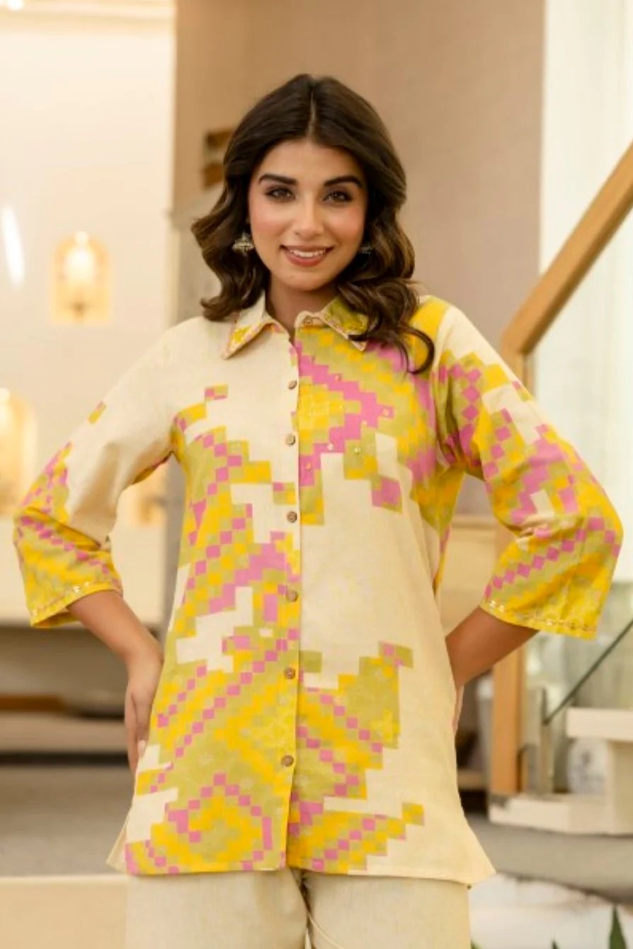 Pawan Amber Printed Cotton Co-ord Set - Image 2