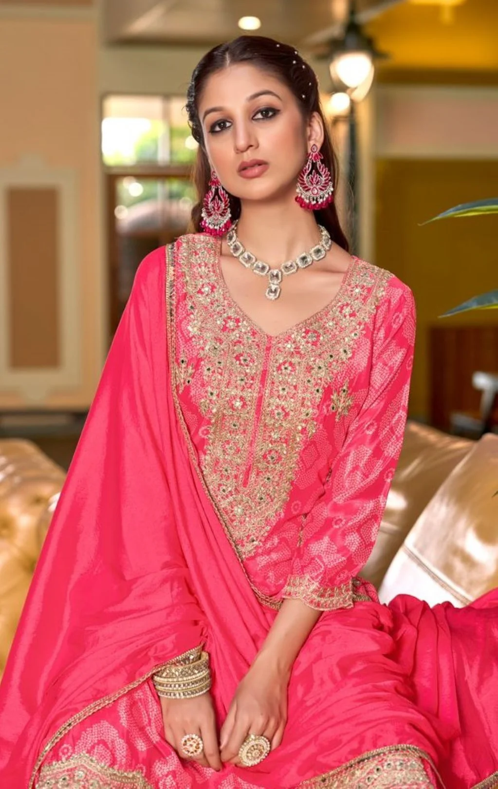 Pailan rose Full Work suit Set - Image 2