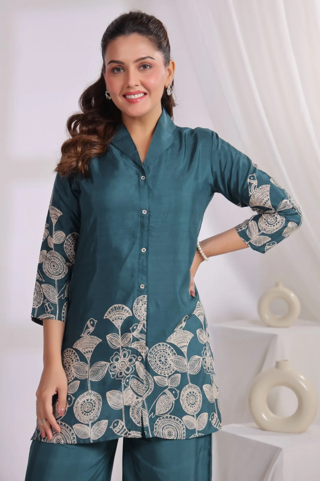 Ramoji cadet printed muslin co-ord set - Image 2
