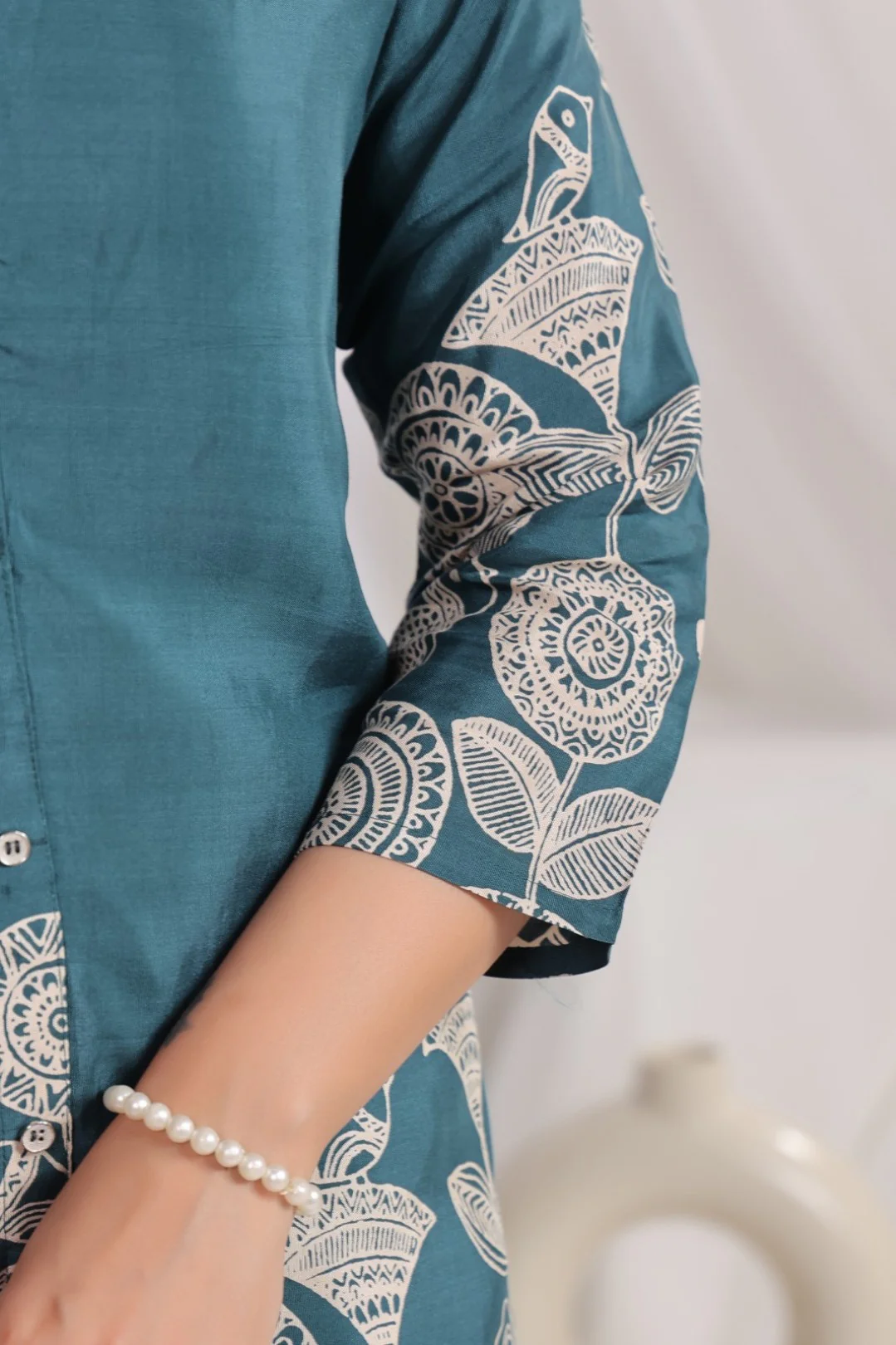 Ramoji cadet printed muslin co-ord set - Image 6