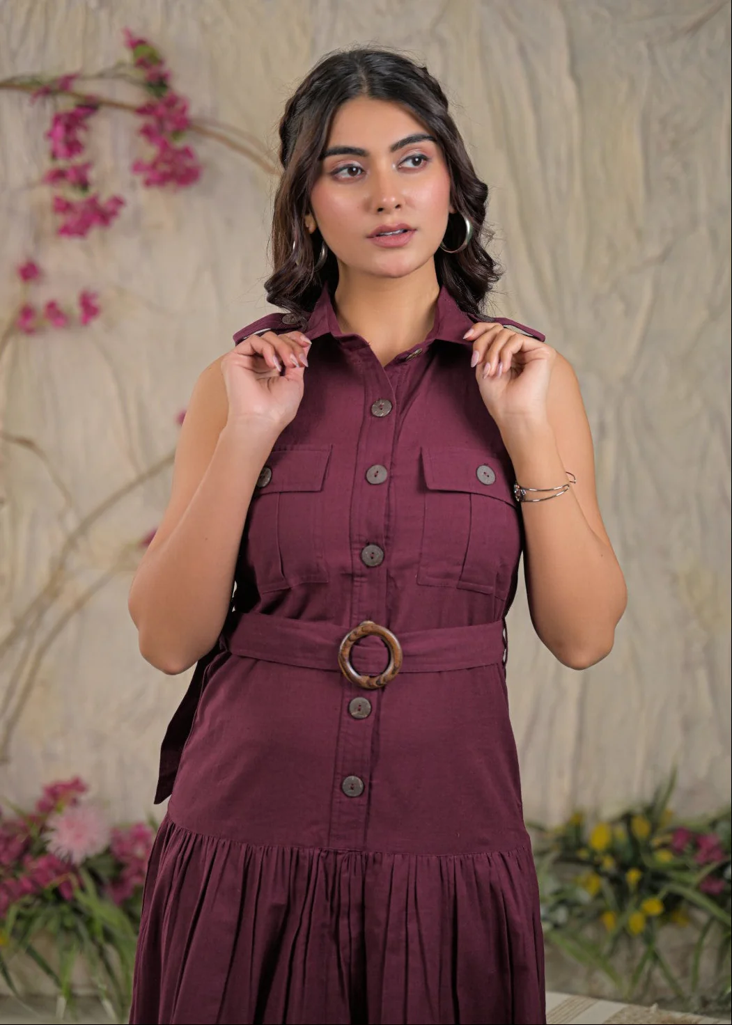 Ridhika mulberry cotton dress - Image 2