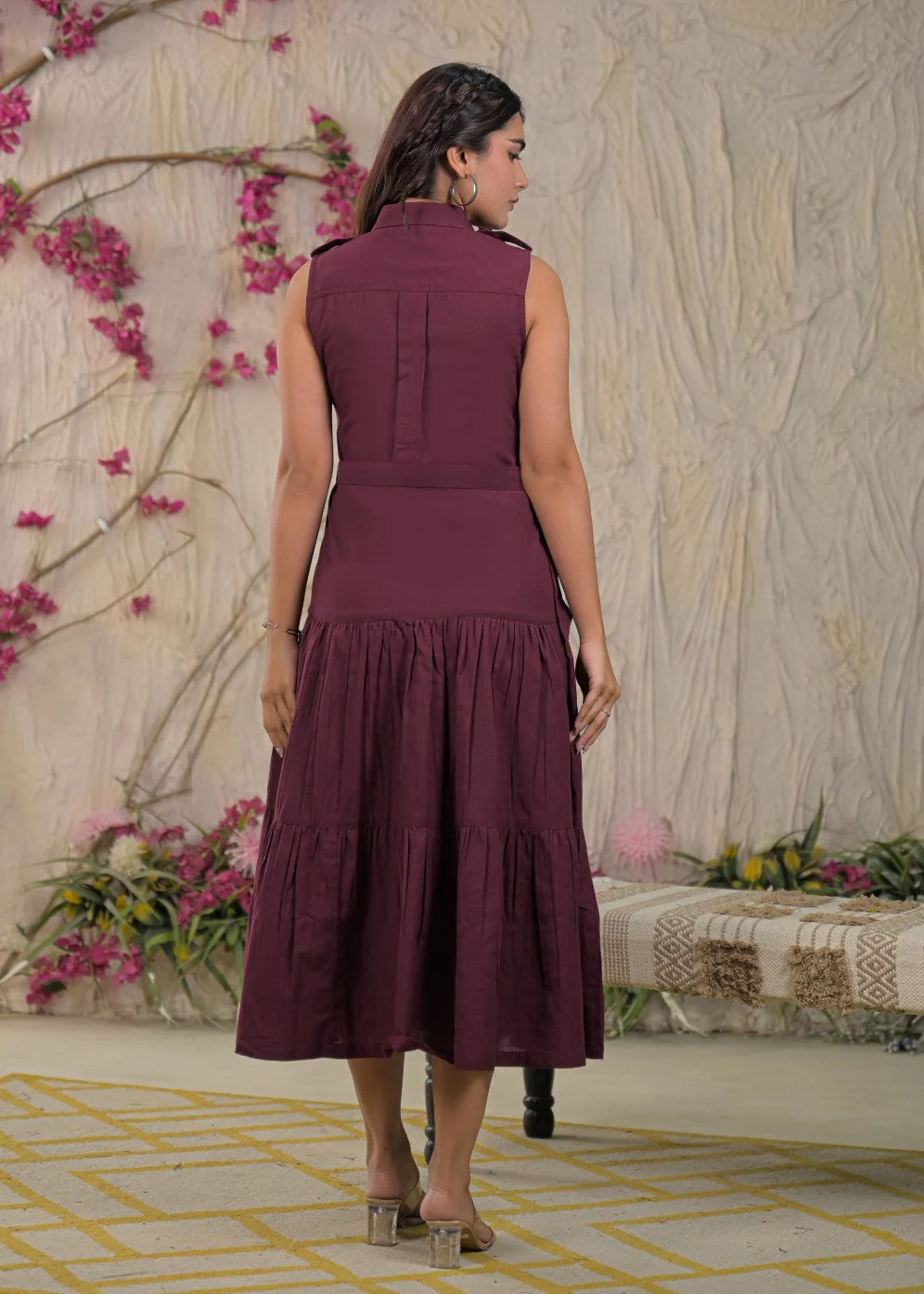 Ridhika mulberry cotton dress - Image 3