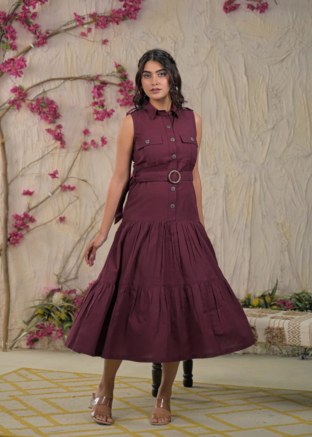 Ridhika mulberry cotton dress - Image 4