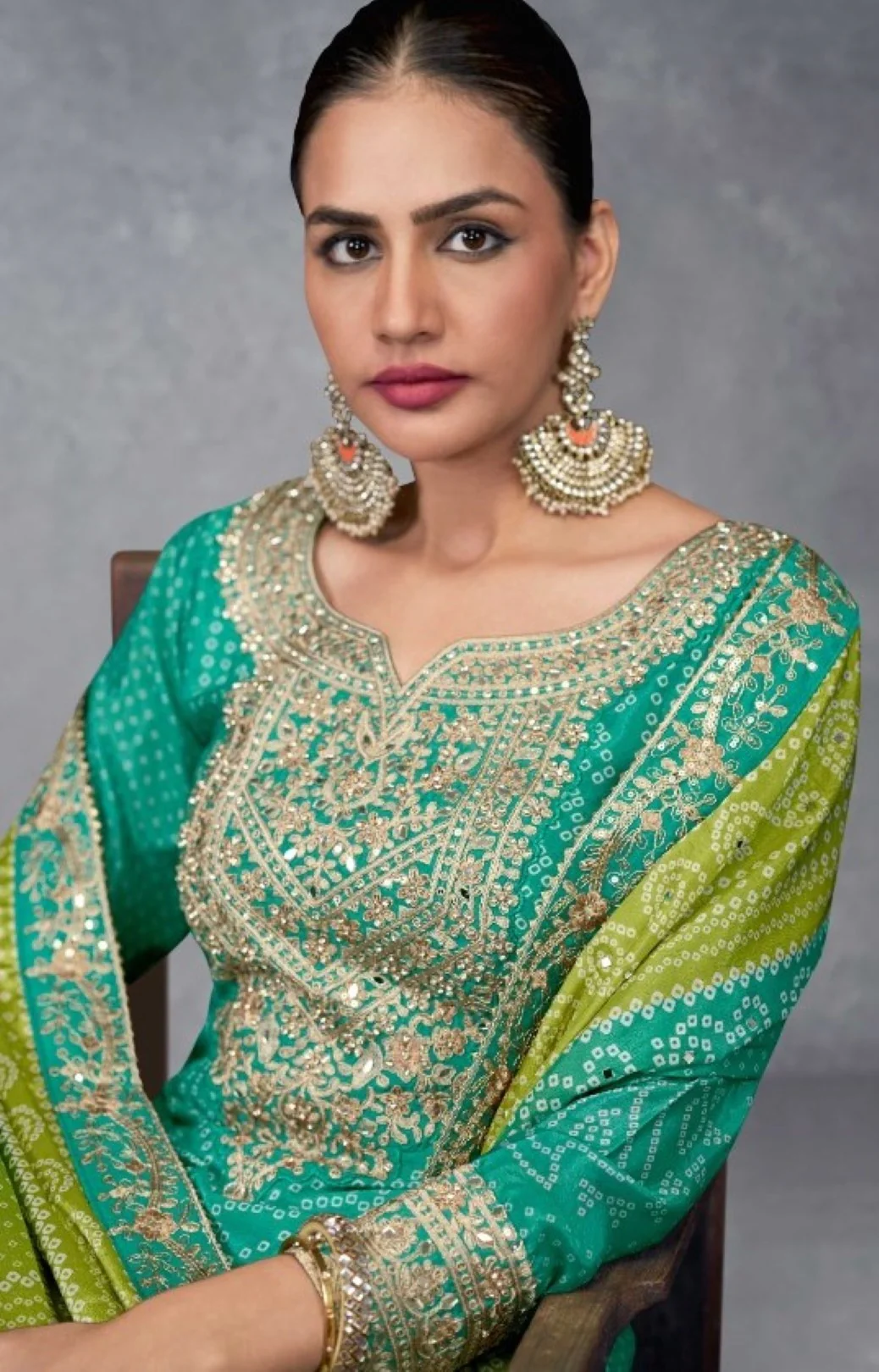 Dhunki fern premium full work suit set - Image 2