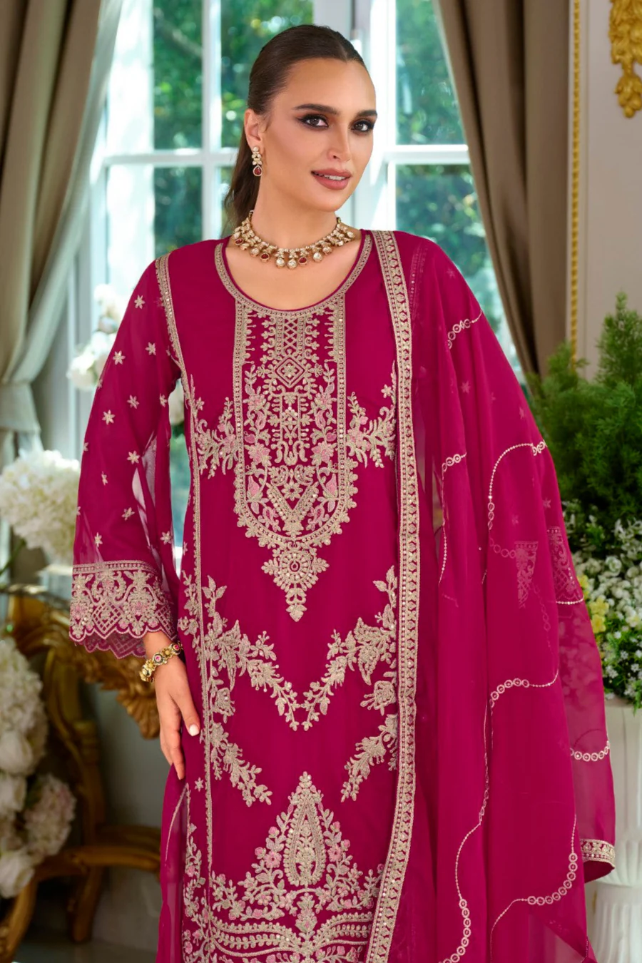 Ramneek Mulberry Full work suit set - Image 2