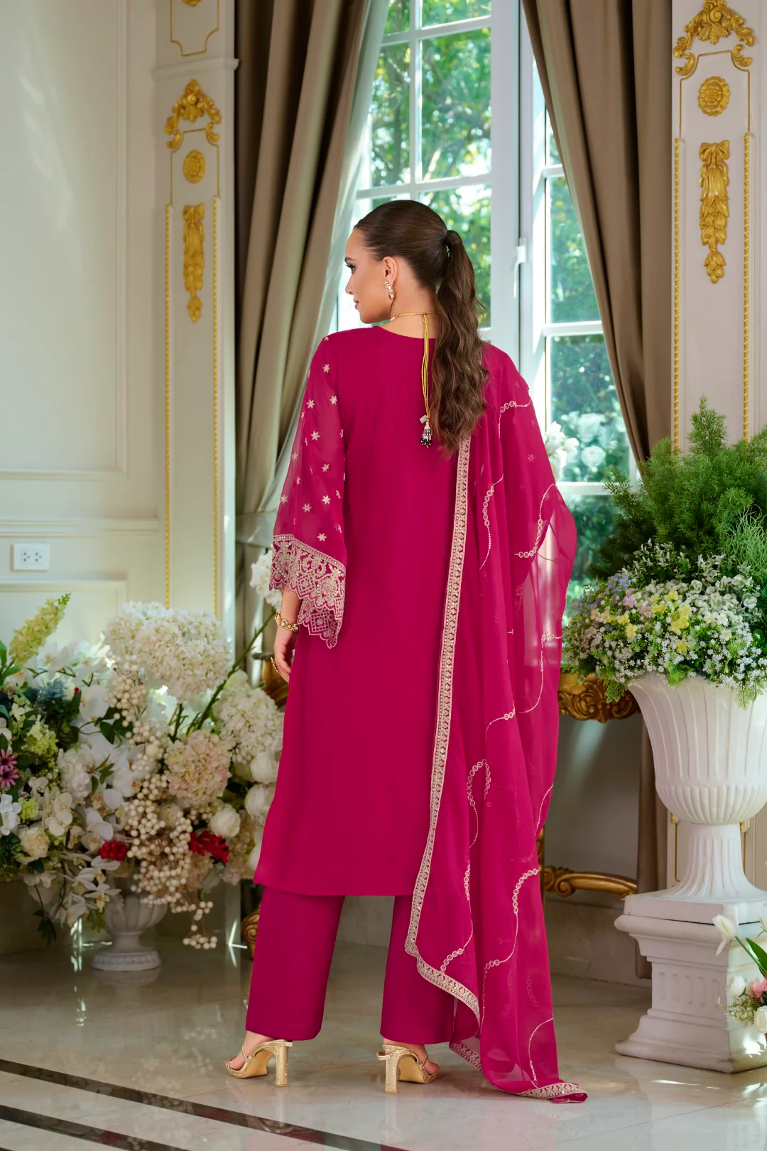 Ramneek Mulberry Full work suit set - Image 3