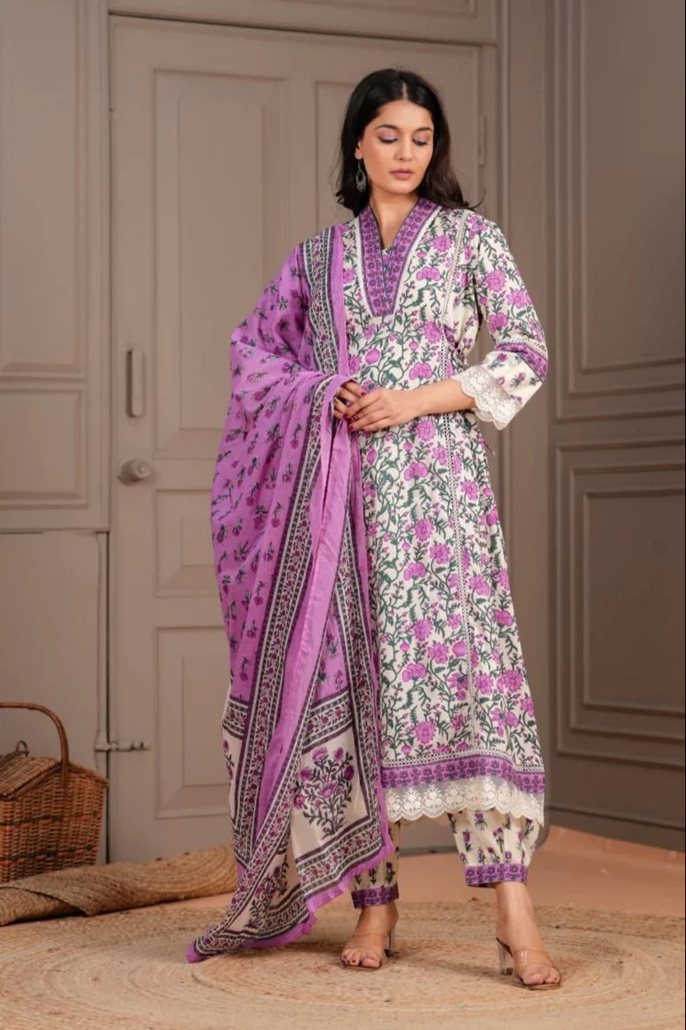 Jayti iris cotton suit set - Image 3