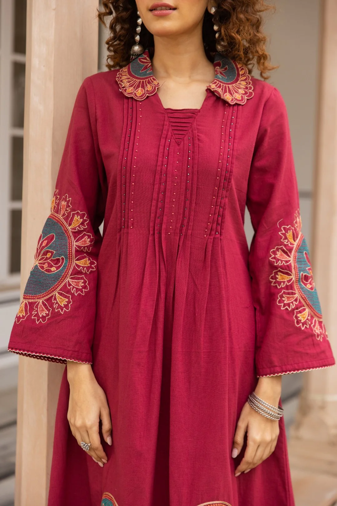 Karen Rouge embroidery kurta pant set - Image 6
