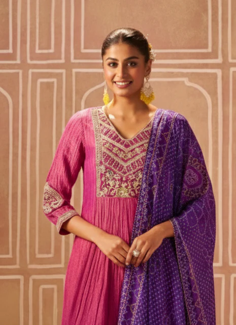 Shireen Taffy Full Work Premium Heavy Suit Set - Image 2
