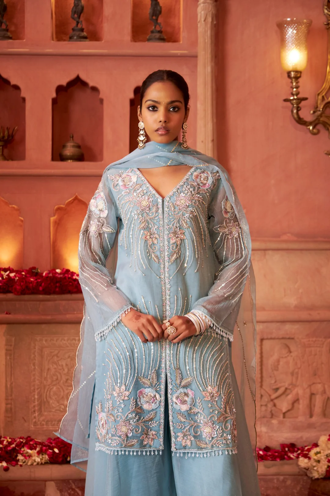 Mihika SoftBlue Full Work Suit set - Image 5