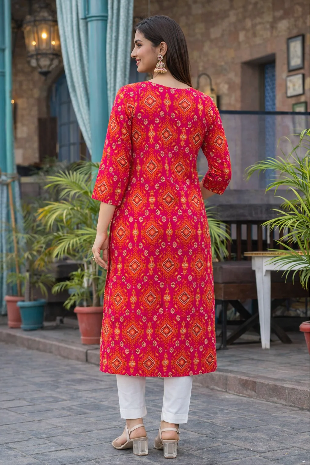 Varisha Rouge Printed Work Kurti - Image 3