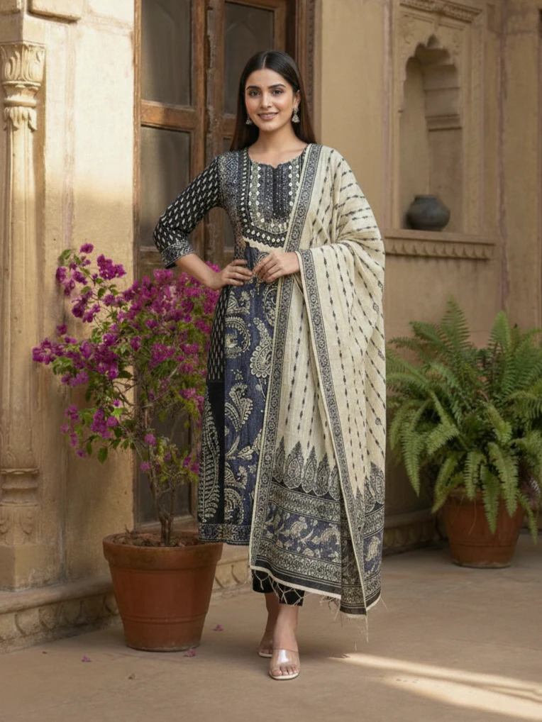 Reet Swish Printed Suit Set - Image 3