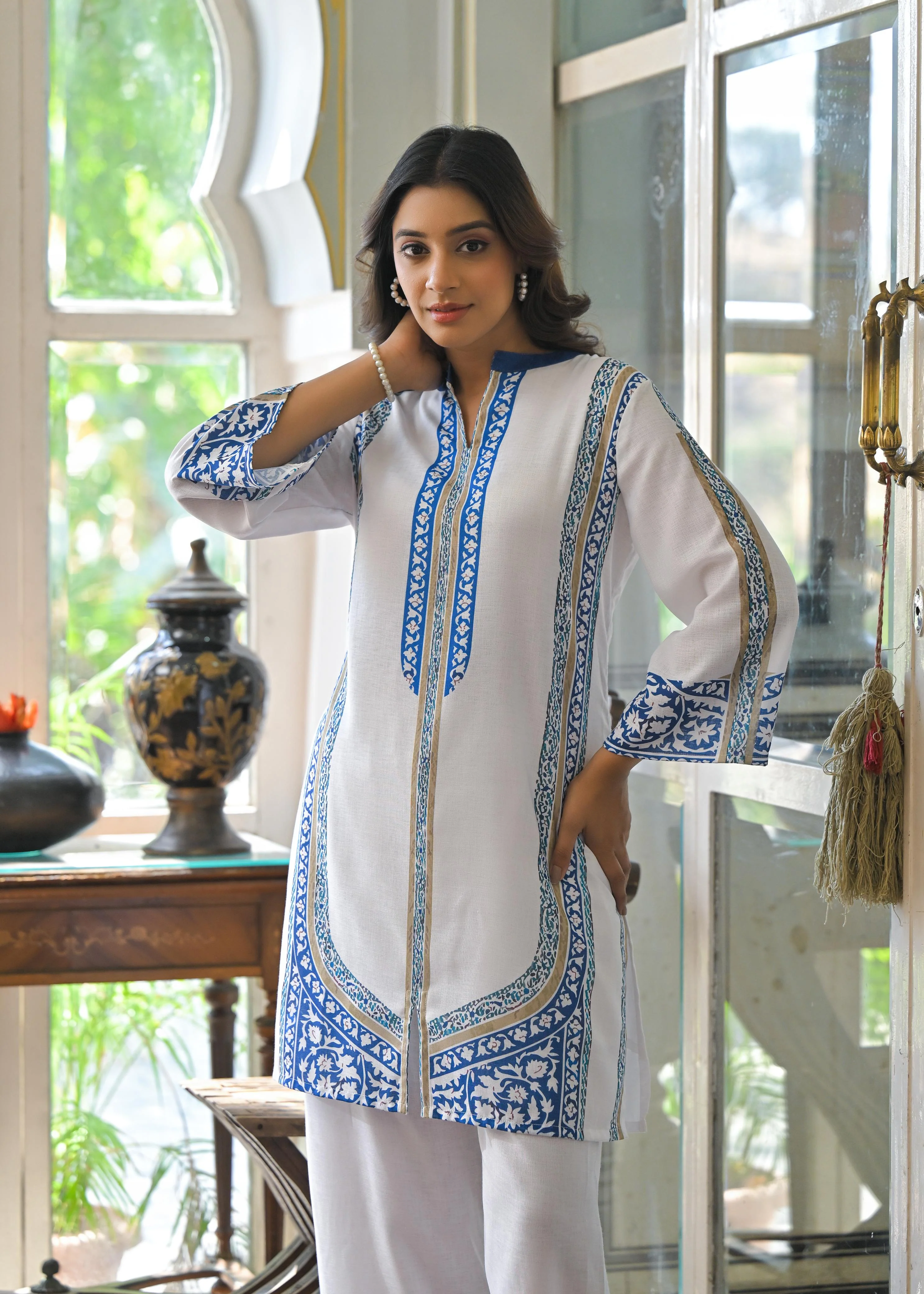 Vastramaya pearl Cotton co-ord set - Image 2